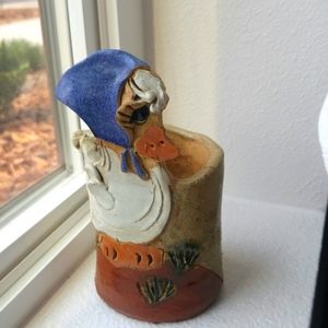 Vintage Hindt Goose Duck Pottery Planter